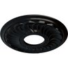 Ekena Millwork Blackthorn Ceiling Medallion (Fits Canopies up to 4 7/8"), 11 3/4"OD x 3 5/8"ID x 1"P CM11BLBLF